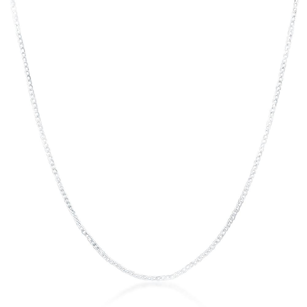 925 Silver 16 /18 /20 /22 /24 /26 /28 /30inch 2mm Link Necklace For Woman Man Fashion Jewelry Wedding Gift