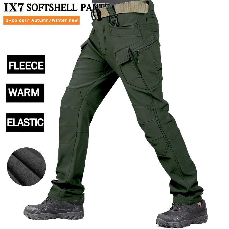 Мужские водонепроницаемые походные тактические брюки для рыбалки, походные боевые брюки, толстые