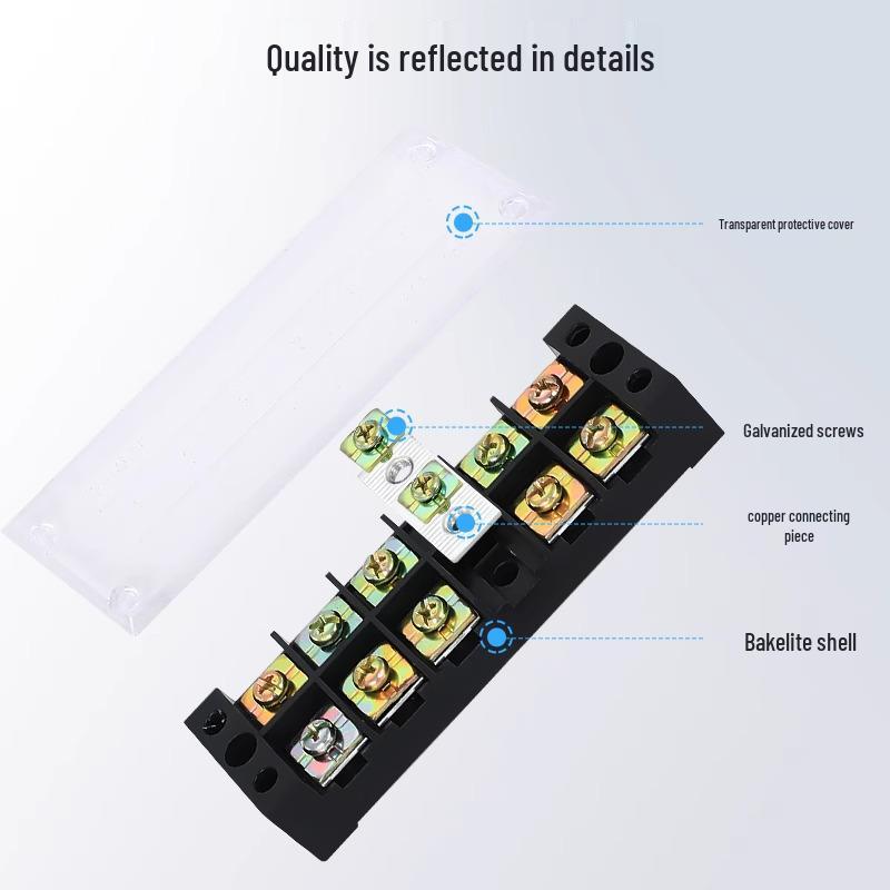 Chao Da Fixed Terminal Block Connector, 15A/25A/45A, 3/10/12 Positions