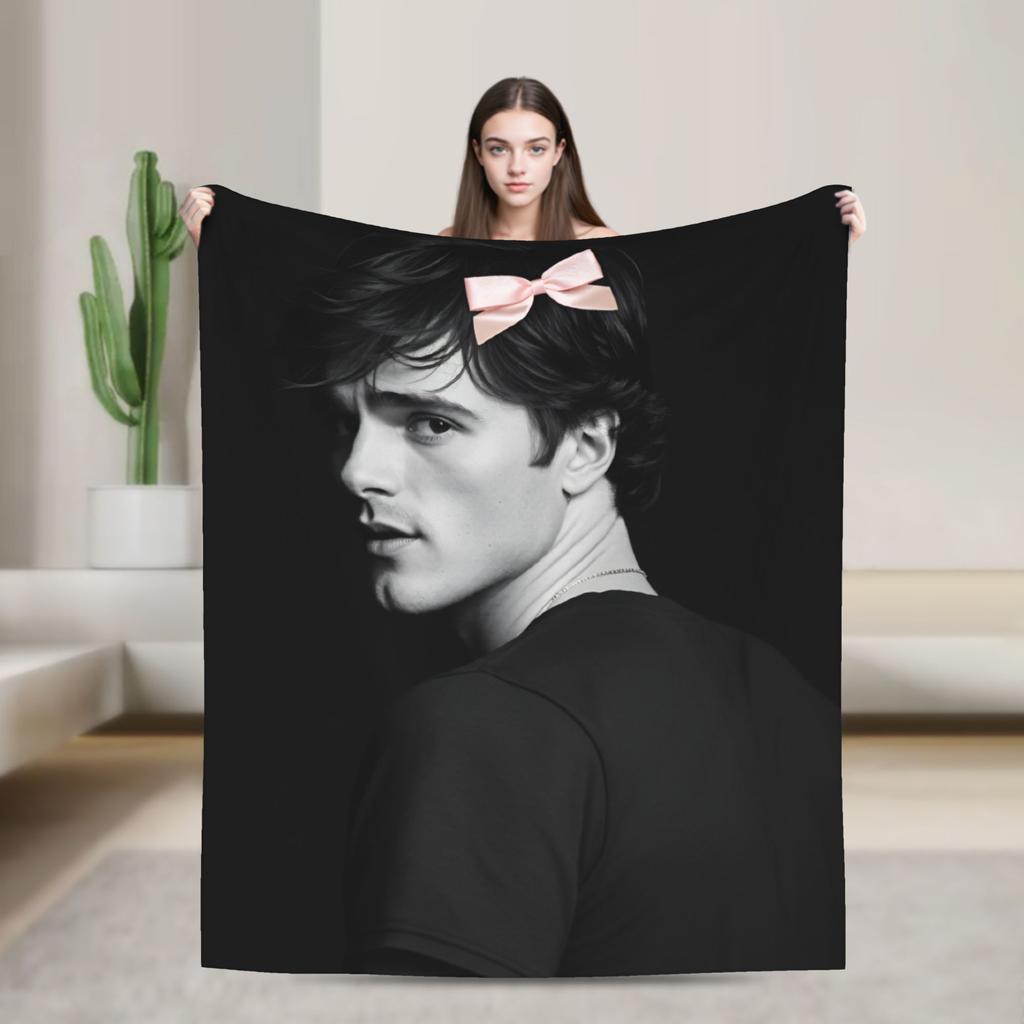Jacob Elordi Blankets Quality Soft Warm  Throw Blanket Winter Travel Office Couch Bed Print Bedspread