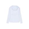 Anta Running Series Solid Color Logo Zip Long Sleeve Hooded Sun Protection Jacket Women Jackets Pure-White 162335606-1