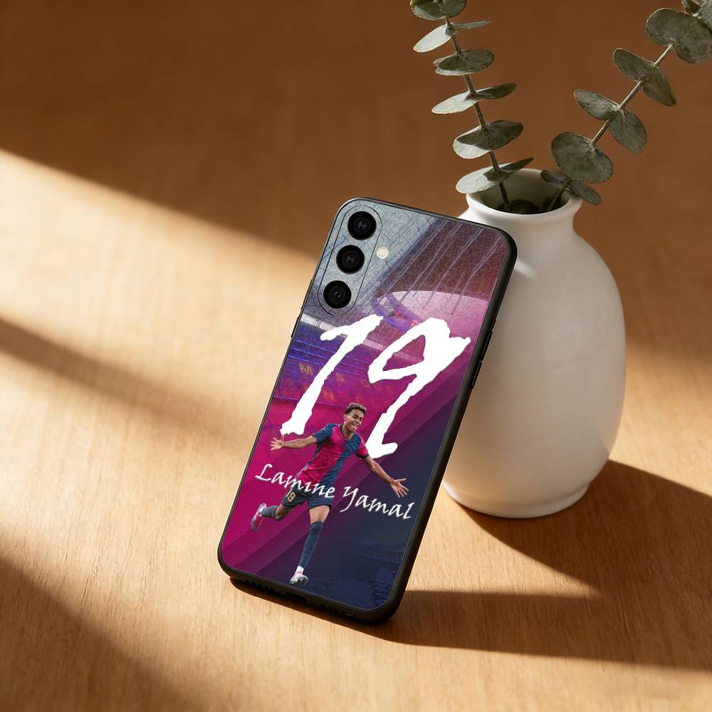 Чехол для телефона с изображением футболиста L-Lamine Y-Yamal 19 для Samsung Galaxy A20,21s,22,31,32,52,53,72,73,80,91, мягкий черный