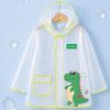 EVA Children Rain Poncho Transparent Student Rainwear Cute Rain Coat Jacket  Outdoor Use