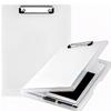2023 Clipboard File File Board with Clip A4 Side Open Storage (Transparent)