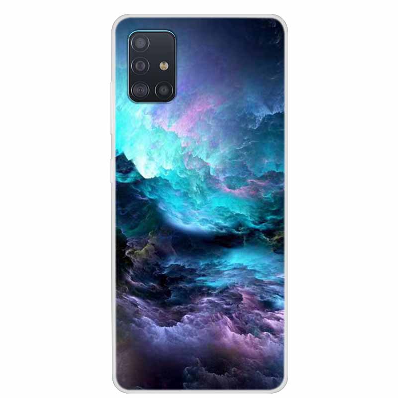 Для чехла Samsung Galaxy A71 A51 M31 Чехол M31S Мягкий силиконовый задний чехол для Samsung A71 M31S Чехол A 51 Ударопрочный чехол M31 Чехол