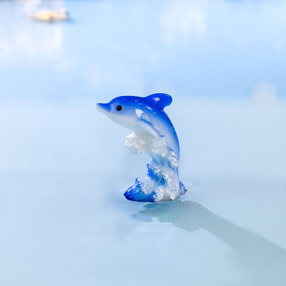 Ocean Series Dolphins Micro Landscape Simulation Mini Dolphins Ornaments Fish Tank