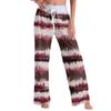 Women's Fashion Casual Comfortable Pajama Pants Tie-Dye Printed Drawstring Wide Leg Pants Trousers