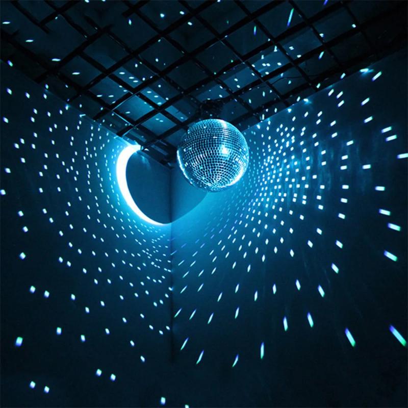 Стеклянные зеркальные шары, отражающий стеклянный вращающийся зеркальный шар, подвесной зеркальный диско-шар, 8 дюймов, блестящий стеклянный зеркальный диско-шар