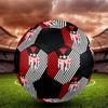 Atlético Goianiense Indoor Soccer Ball Colorful All Ages Size 5 Machine Stitched PVC Competition Ready Durable High-Bounce