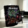 Custom Name Personalized Bride of Chucky Print Blanket, Home Decor, Bedroom, Sofa, Camping, Couch, Gifts for Birthday Christmas
