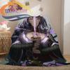 Adventure Game Genshin Impact Cartoon Flannel Blanket Cozy Bed  Lightweight Soft Throw  Sofa Quilt for All Seasons