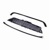 3PcsSet Glossy Black Front Hood Molding Grille Surround Cover Trim Kits for R55 R56 R57 R58 R59 S
