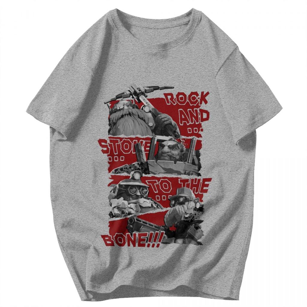 Мужская футболка Deep Rock Galactic Rock And Stone Идеи подарков Графические футболки Y2K Унисекс Одежда Футболки