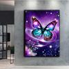 5D Diy Diamond Painting Blue Dream Butterfly Cross Stitch Set Full Diamond Embroidery Mosaic Art Picture of Rhinestones Decor Gift
