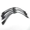 18awg 10A DC кабель питания 1 на 2 штыревых и 2 гнездовых разветвителя разъем 5.5x2.1 мм удлинитель для камеры видеонаблюдения 5.5 мм 12 В