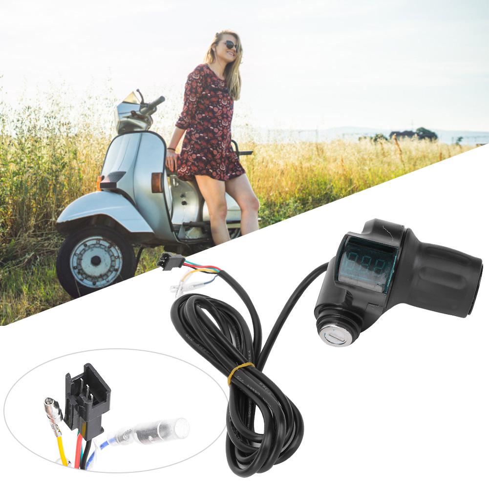 1 пара E Bike Thumb Throttle LCD Display Digital Battery Voltage Power Switch для электромобиля