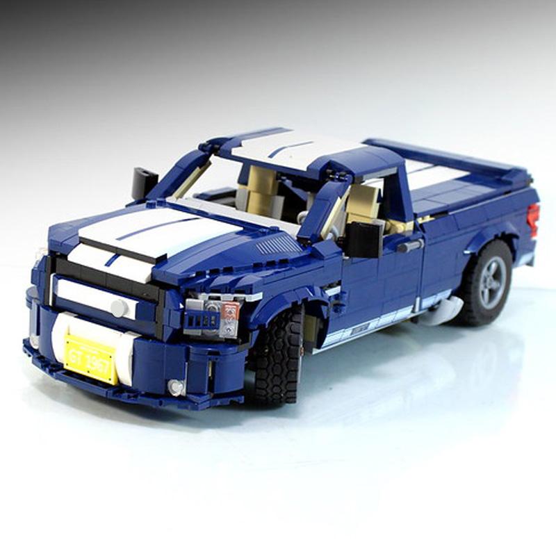 10265 Пикап F-150 Super Snake Модель Строительный Блок Собранный DIY Кирпичи Игрушки Мальчики Подарки На День Рождения