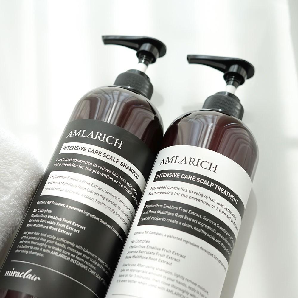Шампунь для себорейной кожи головы от выпадения волос, слабокислый, слабые, тонкие волосы, Amlarich проблемы с кожей головы, 1 шт, 1 л