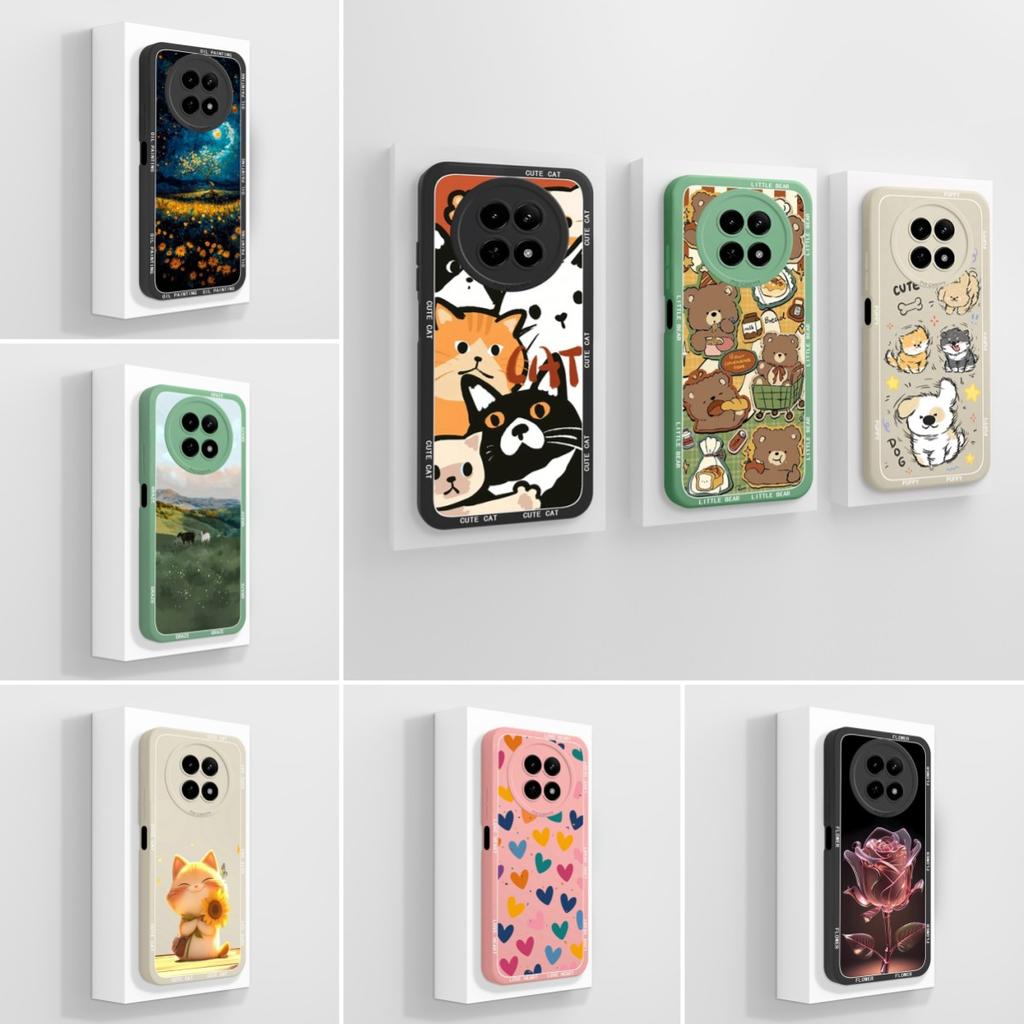 Матовый чехол для OPPO Realme 12 11 Pro Plus 12Lite 12X 11X, чехол с милым модным щенком, чехол для телефона, мягкий жидкий силиконовый противоударный бампер для OPPO, чехол-накладка