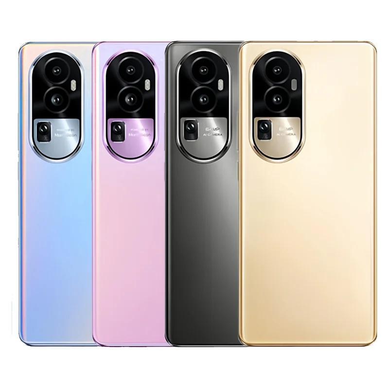 Задняя крышка для телефона OPPO Reno10/10 Pro/10Pro, заднее стекло с крышкой объектива камеры, задний корпус, запчасть для ремонта