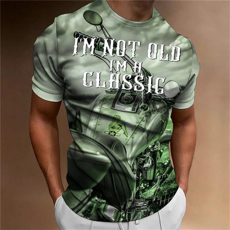 2023 Summer Trendy Men T-Shirt O-Neck Abstract Graphic Harajuku Short Sleeve 3D Print Casual Daily Tops Oversized Cheap Clothing