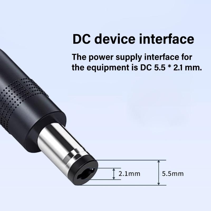 Кабель-повыситель напряжения от 5 В до 12 В, преобразователи USB C в 5,5x2,1 мм, выходная мощность 12 Вт для электроники и DIY-проектов