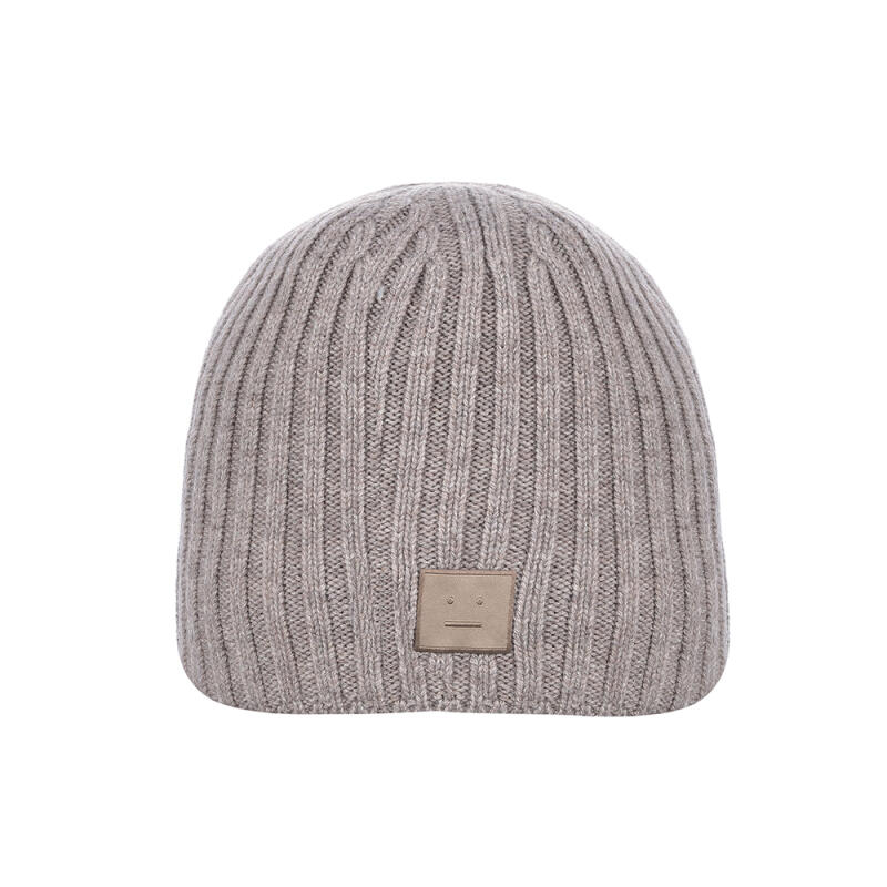 Acne Studios Beanie Wool Hat C40387 GREIGE MELANGE
