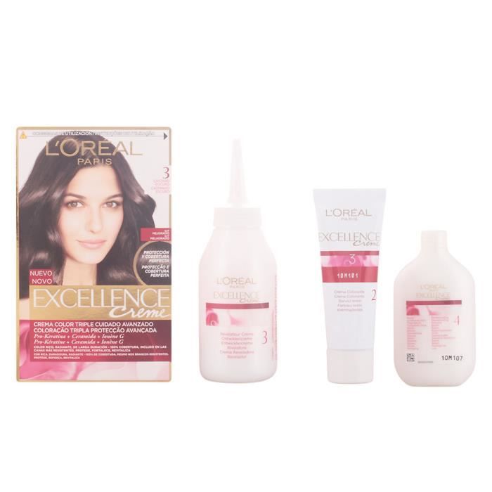 Туалетная вода - L'Oreal Expert Professionnel - Excellence - Краска-крем #3 - Темно-каштановый