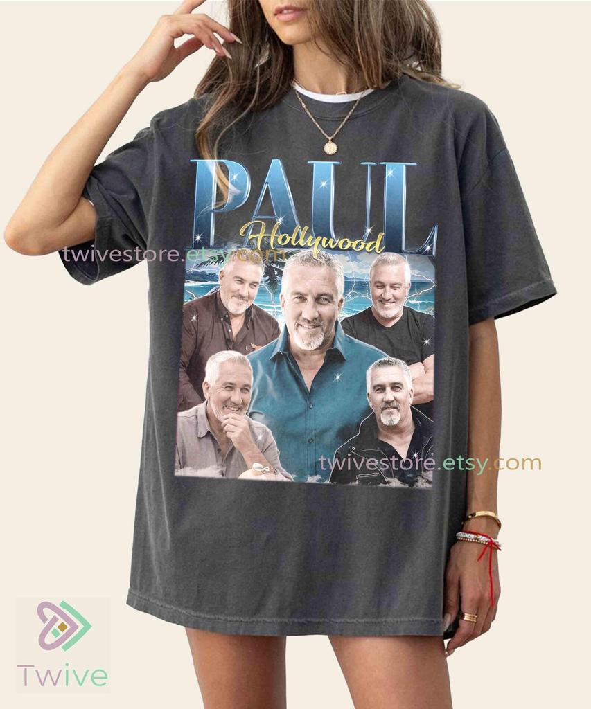 Vintage Paul Hollywood Shirt - great british bake off, celebrity chef tee