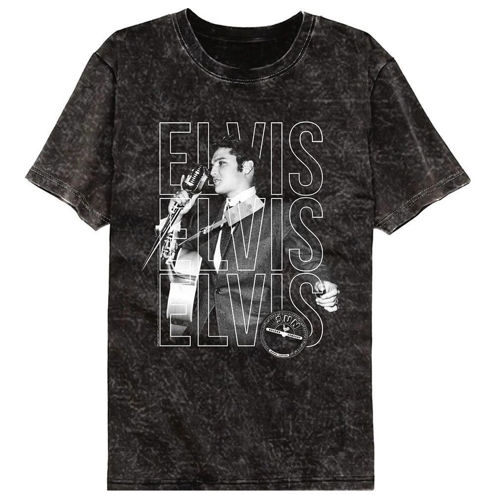 Sun Records Elvis Repeat Colortone Mineral Wash Music Children's T-shirt