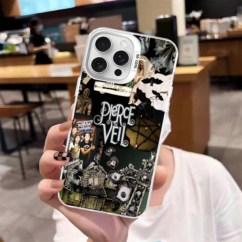 Классическая Band P-Pierce T-The V-Veil Чехол для телефона Для iPhone 16 15 14 13 12 11 17 Pro MAX Plus Pro Матовый Ударопрочный Чехол