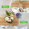 5Pcs Flower Arrangement Auxiliary Tools Lattice Stainless Steel Flower Arrangement Stand Plant Fixed Vase Metal Craft