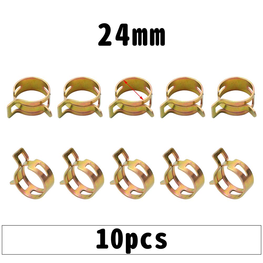 10 шт./компл. 6 мм-26 мм автомобильный топливный шланг, водопроводная труба, воздушная трубка, пружинные зажимы, зажимы для мотоцикла, скутера, квадроцикла, картинга