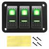 24V 12V for Caravan Switch Panel 3 Button Car Light Toggle For Boat Truck Trailer Marine Motorhome Campervan furgone Accessories