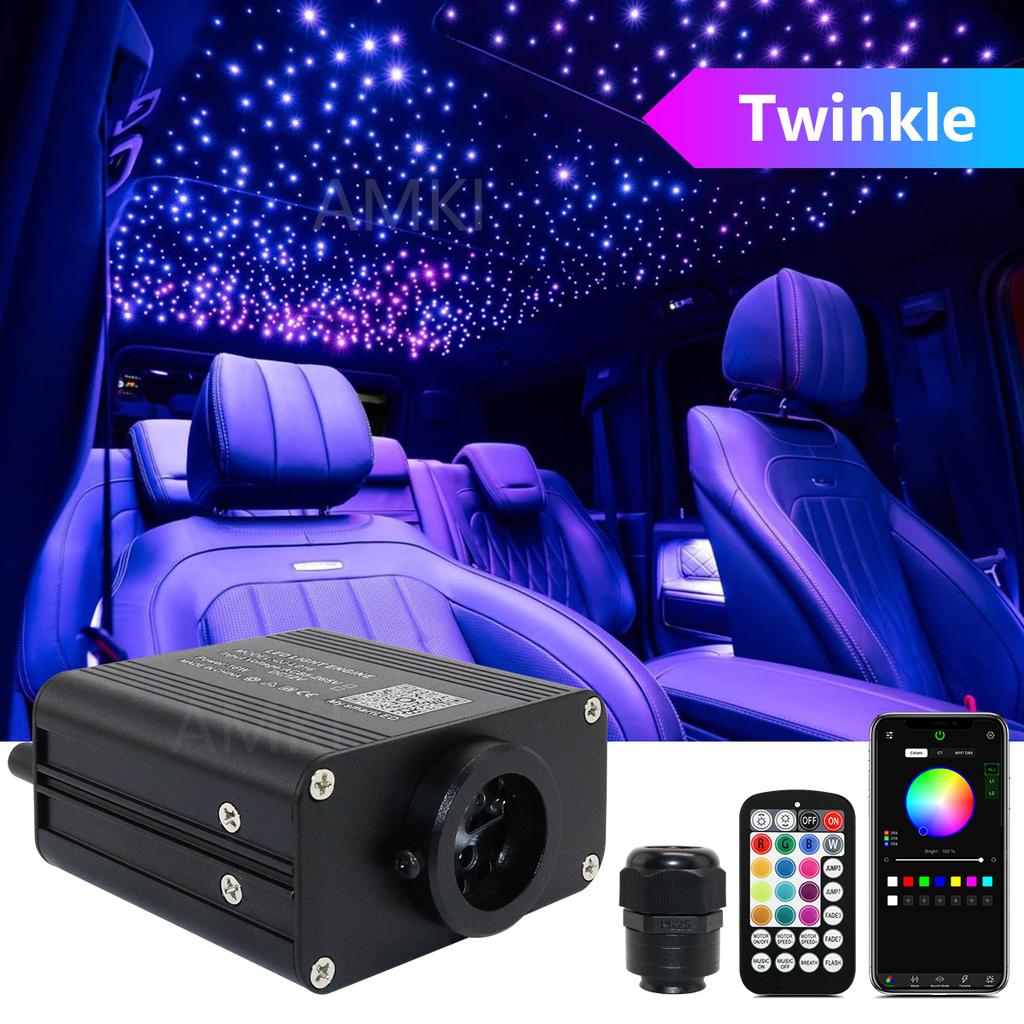 16W RGBW Twinkle Starry Sky Car Roof stars Fiber Optic Light Music control Led Star Roof Car Interior Ambient Atmosphere Light