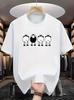 Unisex O Neck Tee Cartoon Sheep Contrast Animal Print Cotton Short Sleeve Loose Summer Breathable Daily Casual Basic Wear Top