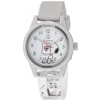 [Citizen Q&Q] Часы Analog Smile Solar Snoopy Водонепроницаемый уретановый ремень RP01-808 Comic Белый