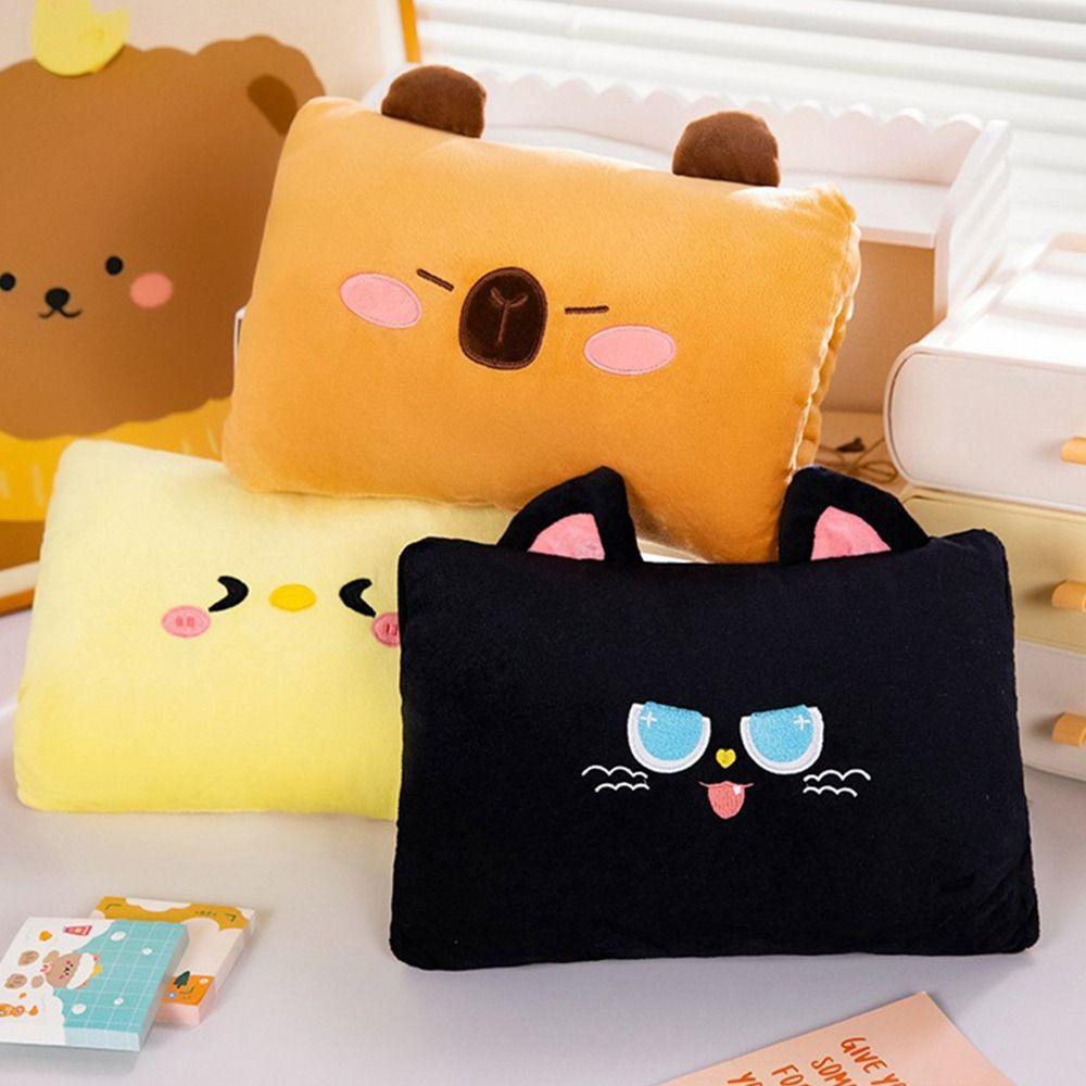 Мультяшная плюшевая подушка Kawaii, милая плюшевая игрушка, милая офисная подушка для сна, детская игрушка-варежка