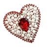 Красное Сердце Тканевая Аппликация Пайетки Пришивные Нашивки для Свадебного/ Вечернего Платья Одежда Нашивки Модные Проекты
