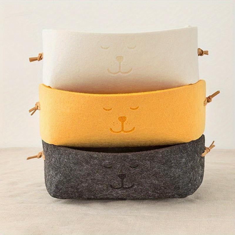 Корзина для белья из фетра, большая корзина для игрушек, корзина для стирки грязной одежды, корзина для хранения всякой всячины на столе, коробка