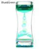 Double Color Oil Leak Hourglass Toys  Liquid Timer Dynamic Oil Drop Beautiful Waist Crafts Ornaments Home Decoration Gifts