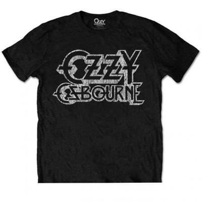 Унисекс футболка для взрослых Ozzy Osbourne, винтажная, хлопковая, с логотипом