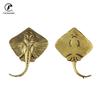Antique Brass Pterophyllum Scalare Fish Watching Fishes Sea Animals Model Fishbowl Decoration Action Figures Education Miniature