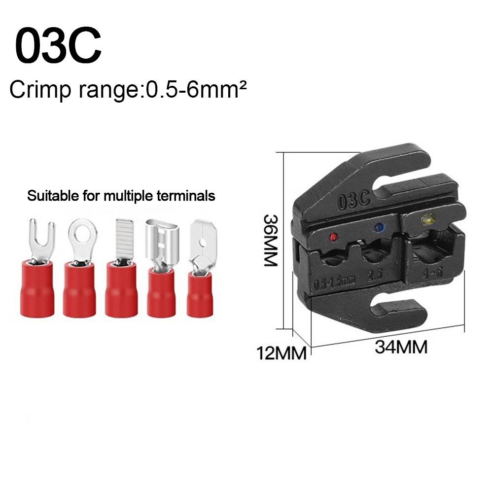 10WF/10A/103 Обжимные клещи Губки Черные Сменные матрицы Новые обжимные клеммы Слот для губок