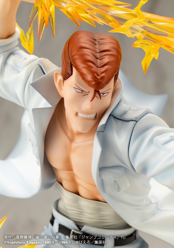 Kotobukiya Yu Yu Hakusho ARTFX J Казума Кувабара в масштабе окрашенная в ПВХ готовая фигурка Вер.2 1/8