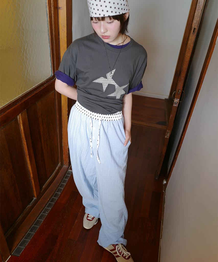 CAVISH W Check Lounge Pants Blue(Cv2Fmfpa59A)