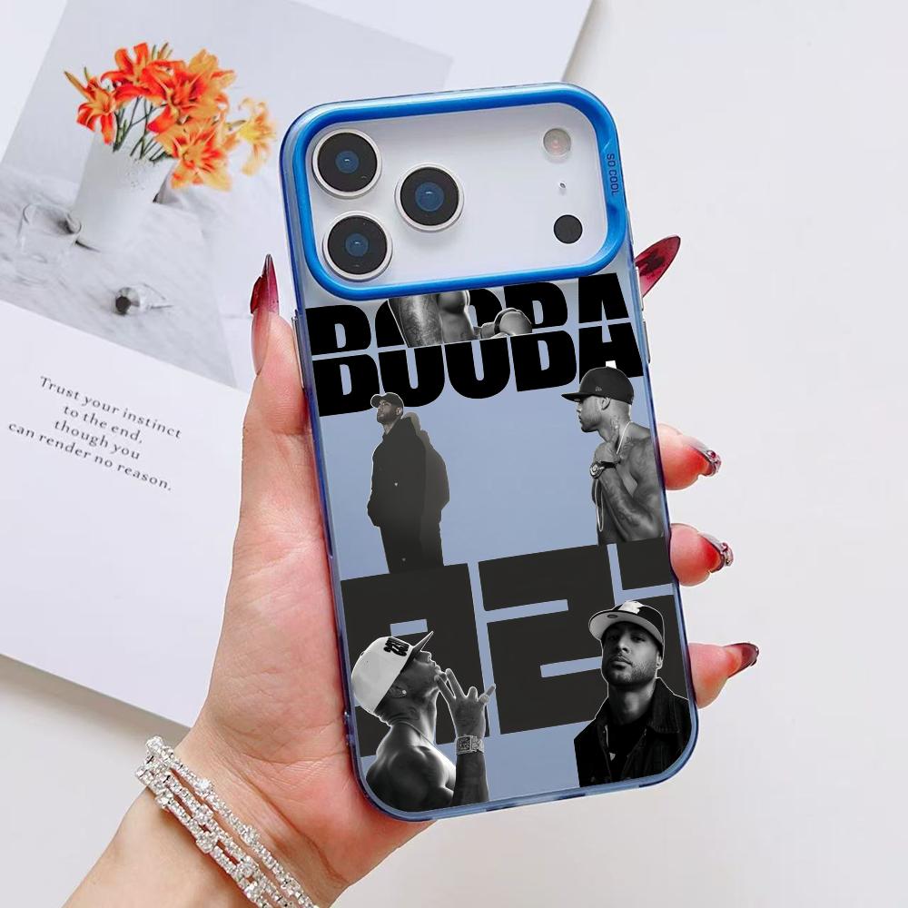B-Booba Singer Phone Case For iPhone 17 16 15 14 13 12 11 Pro Max Air Matte Laser Aurora Shockproof Funda