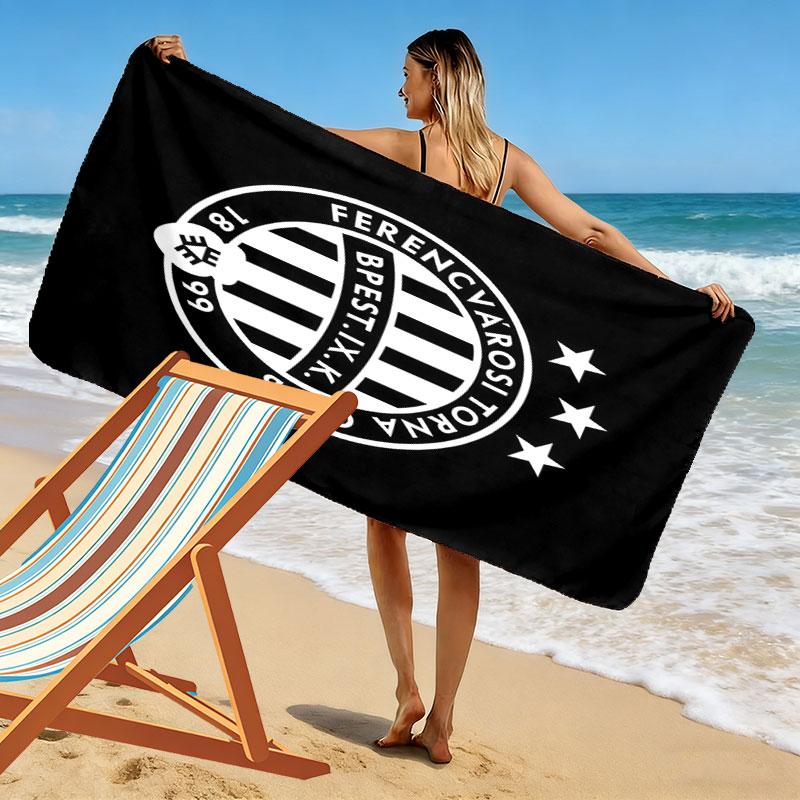 Ferencvaros Pride Print Beach Towel, Large Soft Quick Dry Towel for Beach Camping Swimming