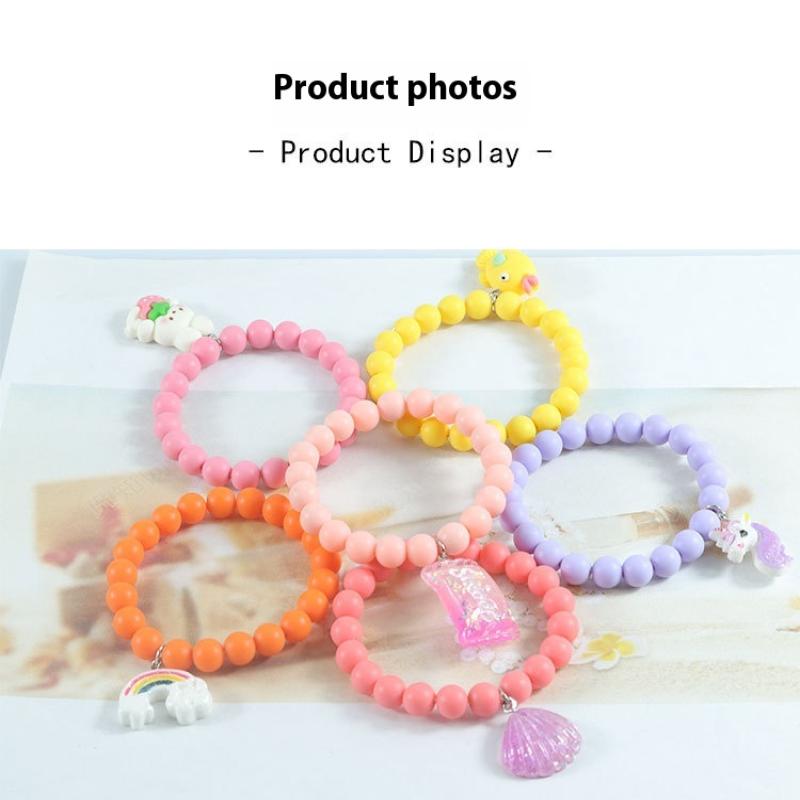 Браслет с подвесками для девочки, детский браслет из бусин, браслет дружбы, представляющий друзей, подарок для хорошего друга
