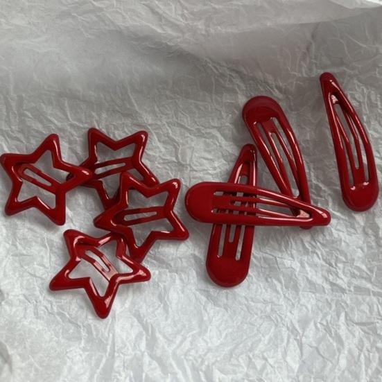 5 шт. заколки для волос со звездами, нежные металлические зажимы для девочек, противоскользящие головные уборы, идеальный подарок для вечеринки на Новый год